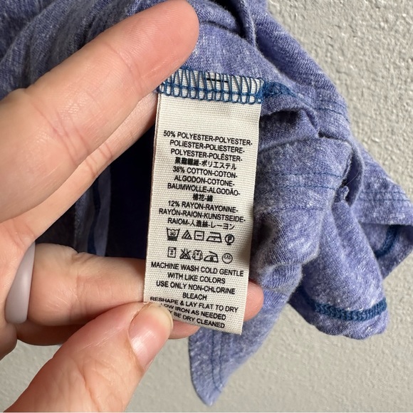 Free People We The Free Carly Scoop Neck Cobalt Blue Tank Top Women’s Size Large - Picture 8 of 9